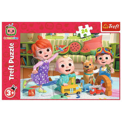 Puzzle trefl 24 maxi cocomelon gata de aventura, Trefl - Publisol.ro