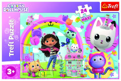 Puzzle trefl 24 maxi gabbys dollhouse casa lui gabby, Trefl - Publisol.ro