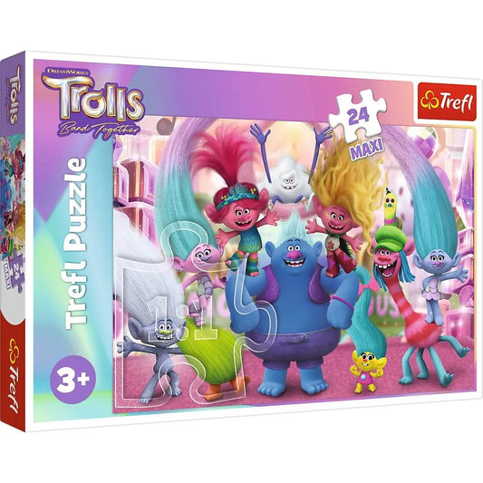 Puzzle Trefl 24 maxi in lumea trolilor - Publisol.ro