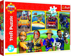 Puzzle trefl 24 maxi pompierul sam, Trefl - Publisol.ro