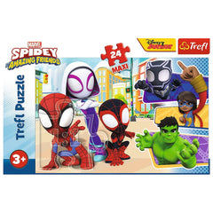Puzzle trefl 24 maxi spidey si prietenii lui extraordinari, Trefl - Publisol.ro