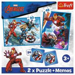 Puzzle trefl 2in1 memo avengers eroii in actiune, Trefl - Publisol.ro