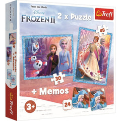 Puzzle trefl 2in1 memo frozen2 tinutul misterios, Trefl - Publisol.ro