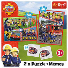 Puzzle trefl 2in1 memo pompierul sam echipa pompierilor , Trefl - Publisol.ro