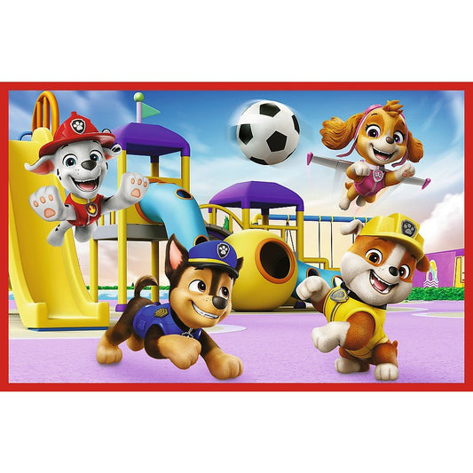Puzzle Trefl 2x24 patrula catelusilor ziua amuzanta a catelusilor - Publisol.ro