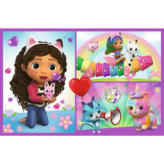 Puzzle Trefl 2x70 Gabbys Dollhouse aventurile lui Gabby - Publisol.ro