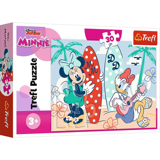 Puzzle trefl 30 minnie minnie la plaja, Trefl - Publisol.ro