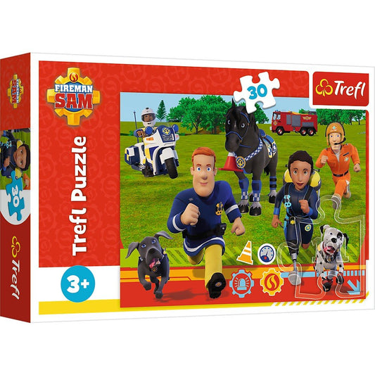 Puzzle Trefl 30 pompierul sam gata de salvare - Publisol.ro