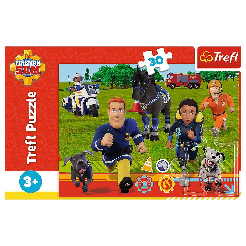 Puzzle Trefl 30 pompierul sam gata de salvare - Publisol.ro
