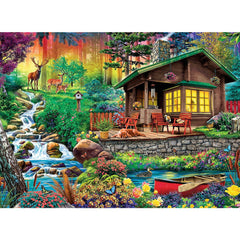Puzzle trefl 3000 cabana din padure, Trefl - Publisol.ro