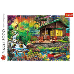 Puzzle trefl 3000 cabana din padure, Trefl - Publisol.ro