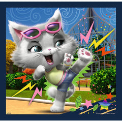 Puzzle trefl 3in1 44 cats pisicile dragalase, Trefl - Publisol.ro