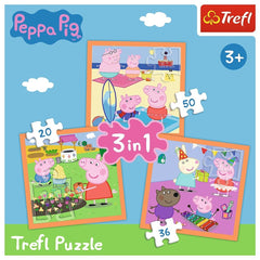Puzzle trefl 3in1 inventiva peppa pig, Trefl - Publisol.ro