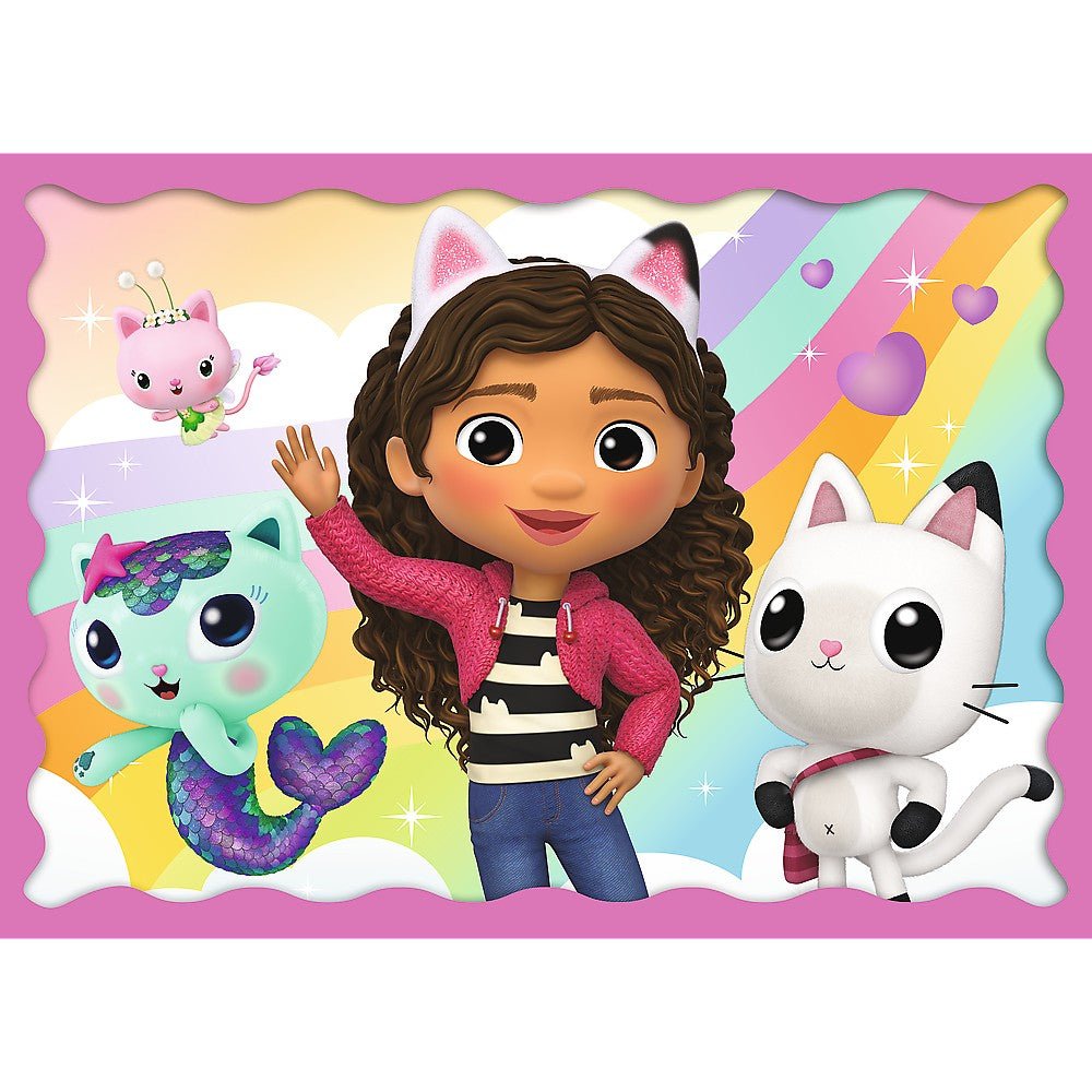 Puzzle Trefl 4 in1 Gabbys Dollhouse aventurile lui Gabby - Publisol.ro