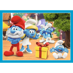 Puzzle Trefl 4 in1 strumfii satul strumfilor - Publisol.ro