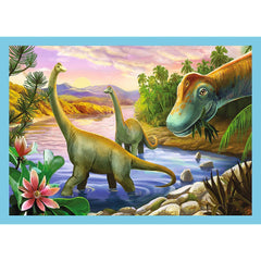 Puzzle trefl 4in1 lumea dinozaurilor, Trefl - Publisol.ro