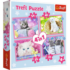 Puzzle trefl 4in1 pisicutele dragalase, Trefl - Publisol.ro