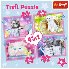 Puzzle trefl 4in1 pisicutele dragalase, Trefl - Publisol.ro