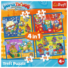 Puzzle trefl 4in1 super things super actiunea, Trefl - Publisol.ro