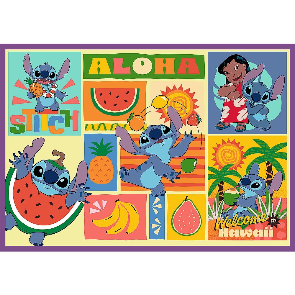 Puzzle Trefl 4x250 Disney uimitorul Stitch - Publisol.ro