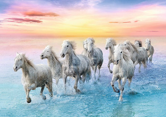 Puzzle Trefl 500 cai albi galopand - Publisol.ro