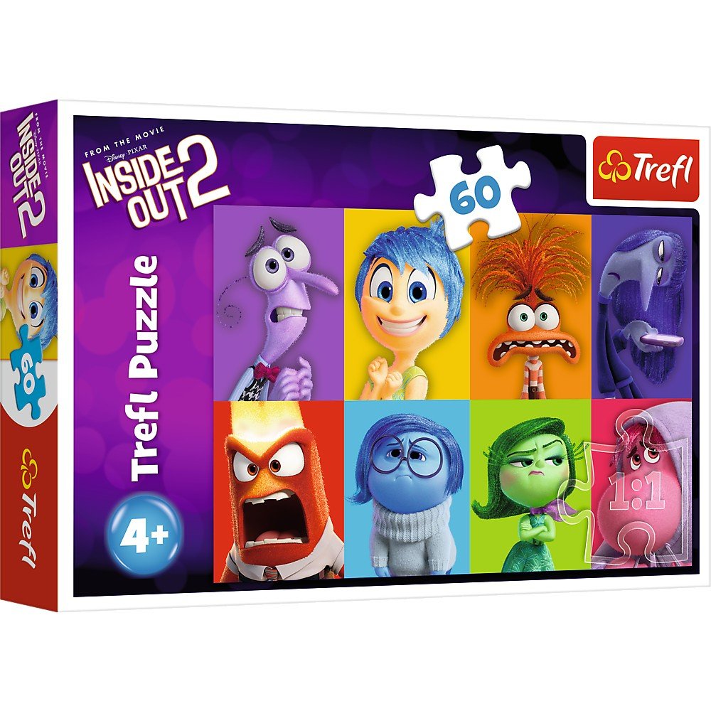 Puzzle Trefl 60 Disney inside out 2 emotiile copiilor - Publisol.ro