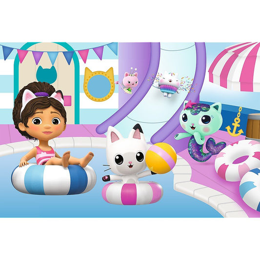 Puzzle trefl 60 gabbys dollhouse gabby la piscina, Trefl - Publisol.ro