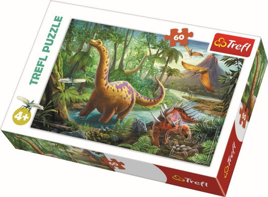 Puzzle trefl 60 migratia dinozaurilor, Trefl - Publisol.ro