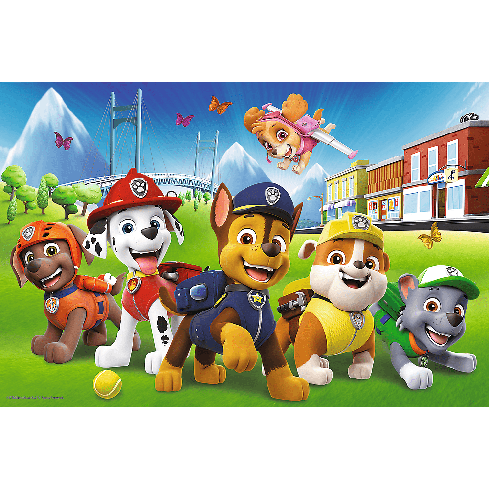 Puzzle Trefl 60 piese patrula catelusilor cateii in iarba - Publisol.ro