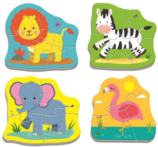 Puzzle Trefl baby clasic animale safari 8 piese - Publisol.ro