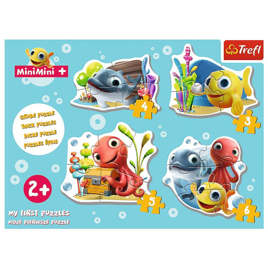 Puzzle Trefl baby clasic pestisorul minimini 18 piese - Publisol.ro