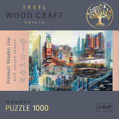 Puzzle trefl din lemn 1000 piese new york , Trefl - Publisol.ro