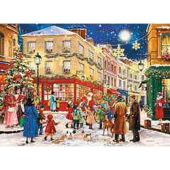 Puzzle trefl din lemn 1000 piese strada pregatita de craciun, Trefl - Publisol.ro