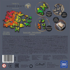 Puzzle trefl din lemn 500+1 piese fluturasii colorati, Trefl - Publisol.ro