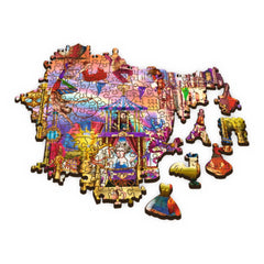 Puzzle trefl din lemn 500+1 piese lumea magica , Trefl - Publisol.ro