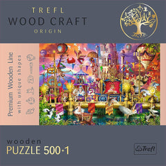 Puzzle trefl din lemn 500+1 piese lumea magica , Trefl - Publisol.ro
