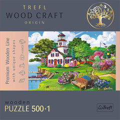 Puzzle trefl din lemn 500+1 piese portul in timpul verii, Trefl - Publisol.ro
