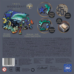Puzzle trefl din lemn 500+1 piese viata marina, Trefl - Publisol.ro
