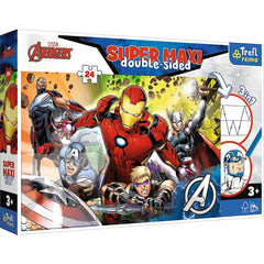 Puzzle trefl primo 24 super maxi disney marvel razbunatorii puternici, Trefl - Publisol.ro
