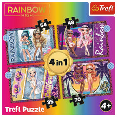 Puzzle trefl rainbow high 4in1 papusile fashion, Trefl - Publisol.ro