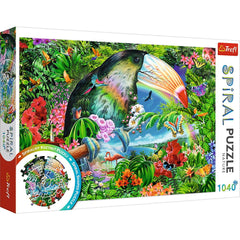 Puzzle trefl spiral 1040 piese animale tropicale, Trefl - Publisol.ro