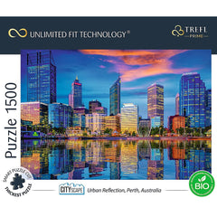 Puzzle trefl uft 1500 reflexia orasului, Trefl - Publisol.ro