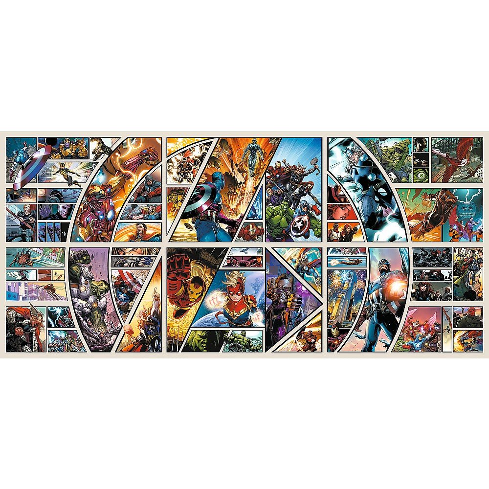 Puzzle Trefl uft 9000 Marvel Avengers prin universul comic - Publisol.ro