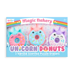 Radiere parfumate Unicorn Donuts - Set de 3 - Ooly