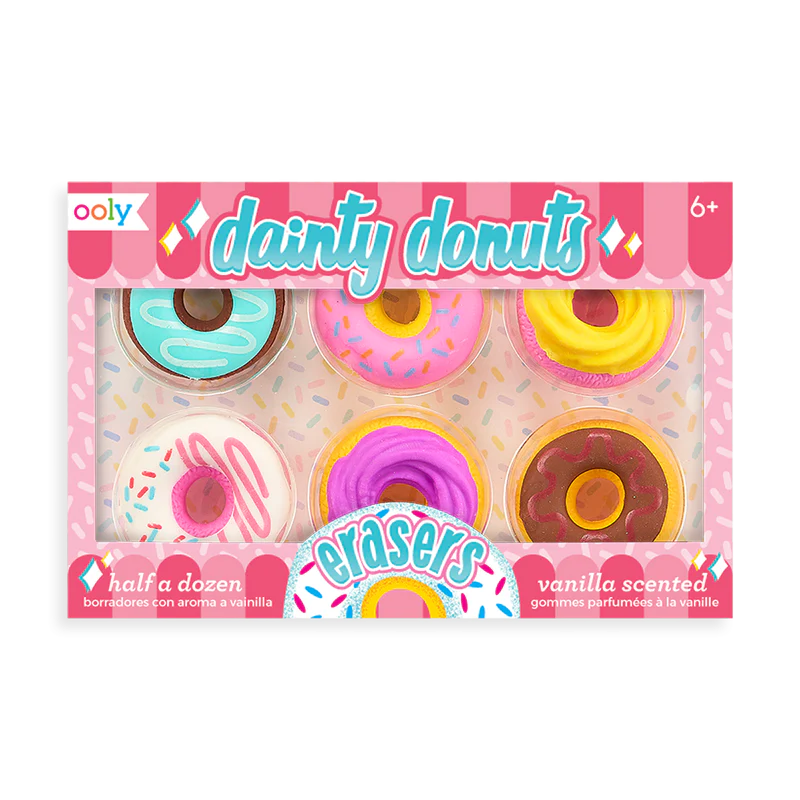 Radiere parfumate Dainty Donuts - Set de 6 - Ooly - Publisol.ro