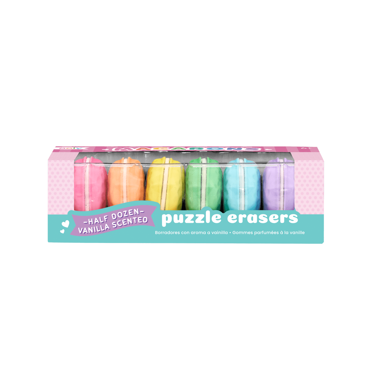 Radiere parfumate Macarons - Set de 6 - Ooly - Publisol.ro