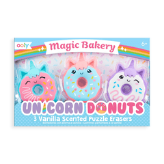 Radiere parfumate Unicorn Donuts - Set de 3 - Ooly - Publisol.ro