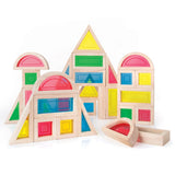 Rainbow Blocks set 30 piese, Guidecraft - Publisol.ro