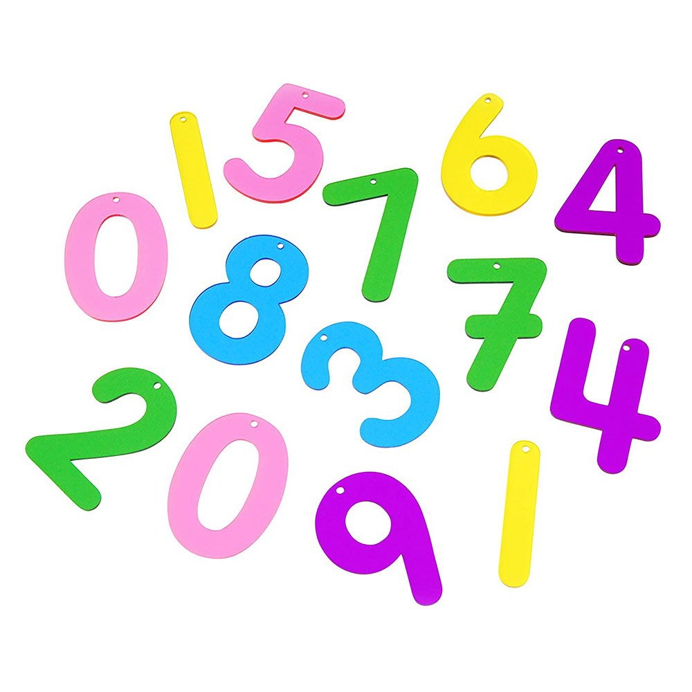 Rainbow Numbers, set numere transparente, 14 buc., TickiT - Publisol.ro