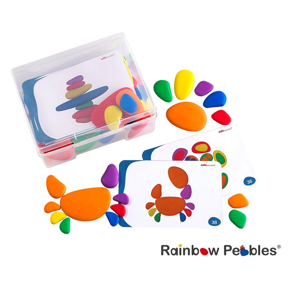 Rainbow Pebbles, set 36 pietricele cu activitati, Edx Education - Publisol.ro